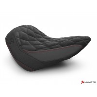 LUIMOTO (Hex-Diamond) Rider Seat Cover for the HARLEY DAVIDSON STREET BOB (2018+)